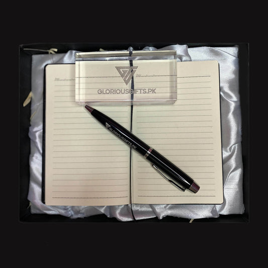 Personalized Notebook & Engraved Pen Set |GD101 - GloriousGifts.Pk | Pakistan's 1 Office & Home Decoration Brand