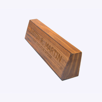 Pure Wooden Desk Name Plate GT009
