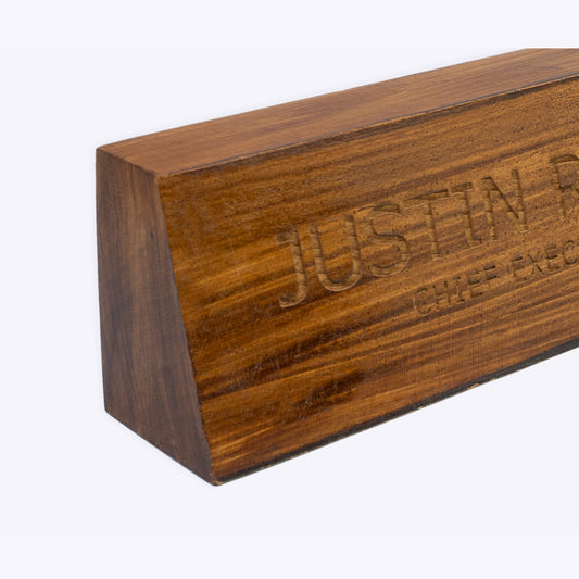 Pure Wooden Desk Name Plate GT009