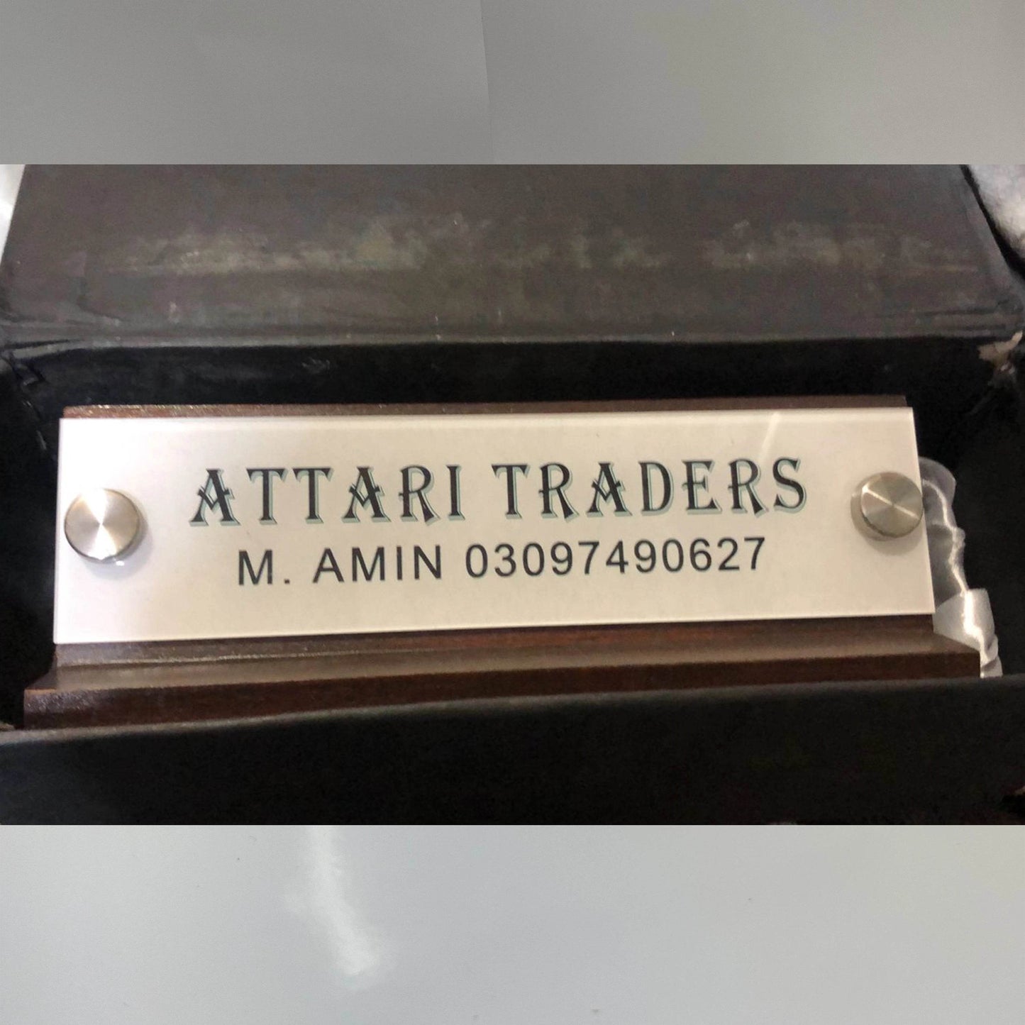 Table Name Plate with Card & Pen Holder | GT010 - GloriousGifts.Pk | Pakistan's 1 Office & Home Decoration Brand