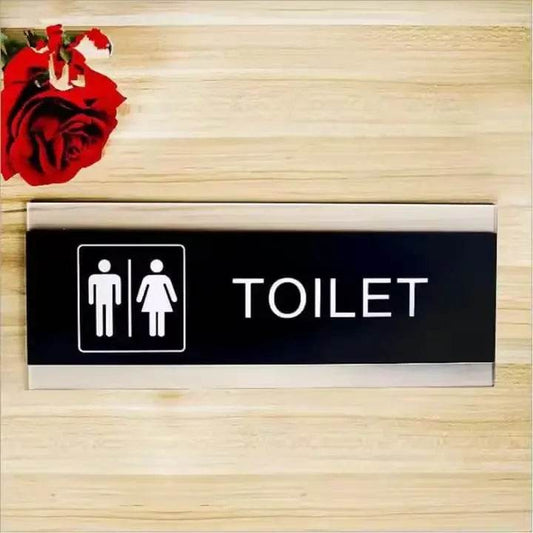 Acrylic Toilet Sign Rectangle | GD009 - GloriousGifts.Pk | Pakistan's 1 Office & Home Decoration Brand