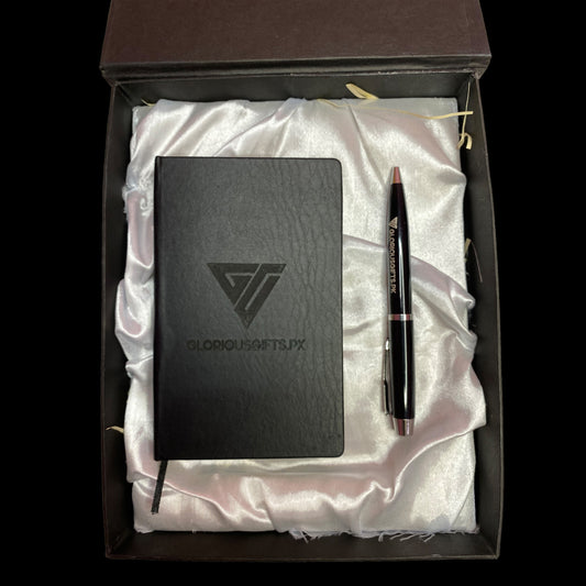 Personalized premium Diary, Metal Black Pen Gift Set GD1006