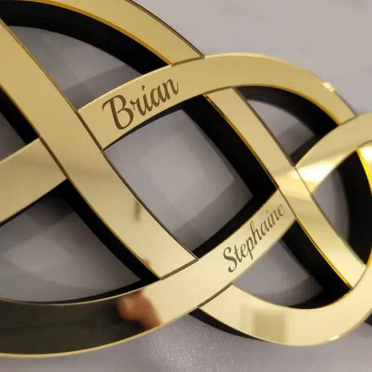 Golden Infinity Sign Gift Mom Anniversary, Mother’s Day, Couple |GG007 - GloriousGifts.Pk | Pakistan's 1 Office & Home Decoration Brand