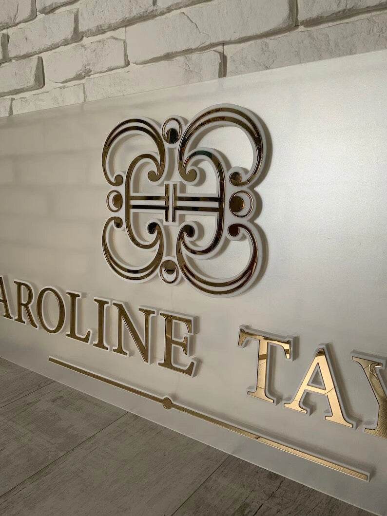Illuminated 3D Acrylic Salon Sign Custom Logo | GS012 - GloriousGifts.Pk | Pakistan's 1 Office & Home Decoration Brand