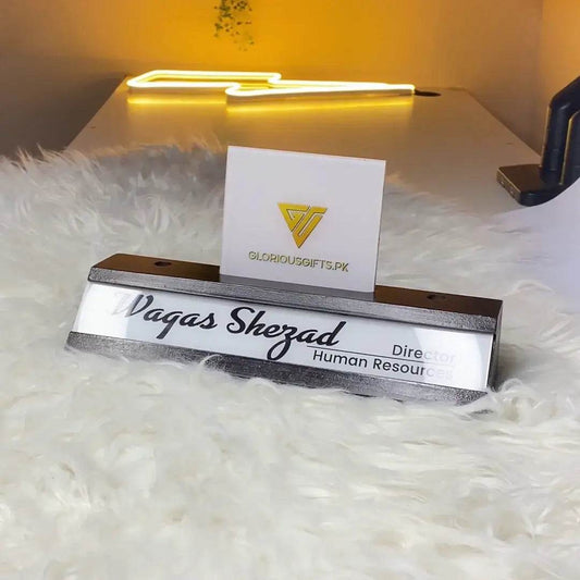 Elegant Desk Plate for Professionals | GT015 - GloriousGifts.Pk | Pakistan's 1 Office & Home Decoration Brand