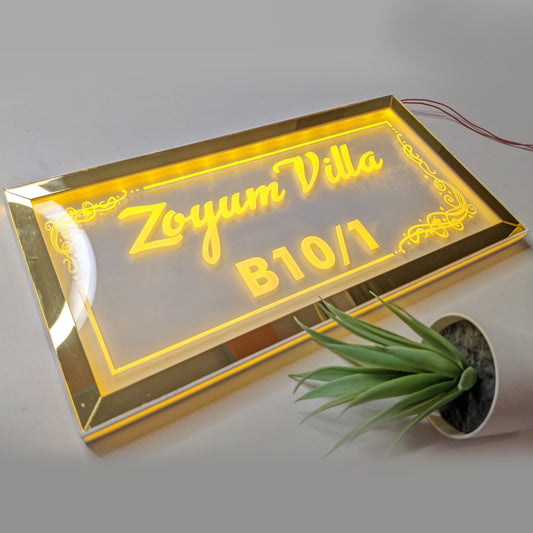 LED Engraved House Name Plate GN018