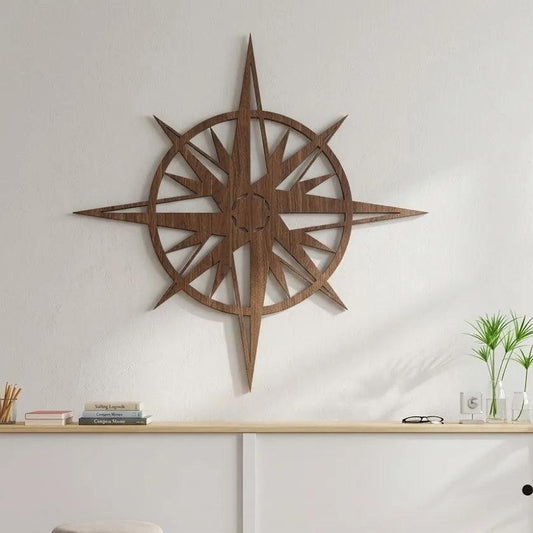 Wooden Compass Wall Art Nursery Décor |GW015 - GloriousGifts.Pk | Pakistan's 1 Office & Home Decoration Brand
