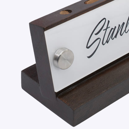 Table & Desk Name Plate with Card and Pen Holder GT010