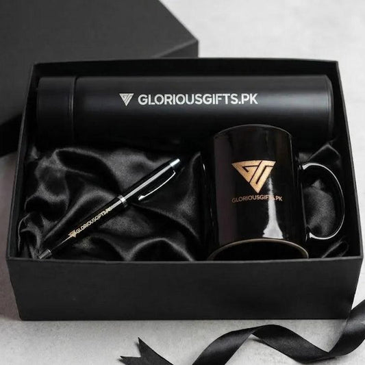 Personalized Engraved Bottle, Tea Mug, Ball Pen Git Set GD102 - GloriousGifts.Pk | Pakistan's 1 Office & Home Decoration Brand