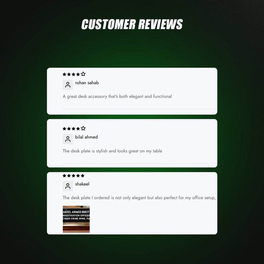 Classic Desk Plate Exclusive | GT005 - GloriousGifts.Pk | Pakistan's 1 Office & Home Decoration Brand