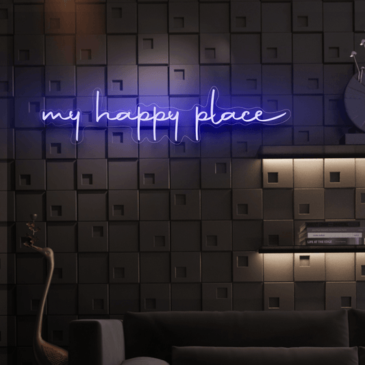 My happy place Neon Sign | GF006 - GloriousGifts.Pk | Pakistan's 1 Office & Home Decoration Brand