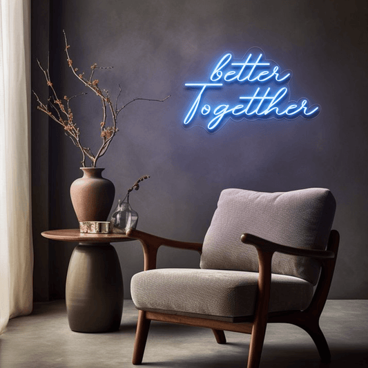 Better Together Neon Sign | GF001 - GloriousGifts.Pk | Pakistan's 1 Office & Home Decoration Brand