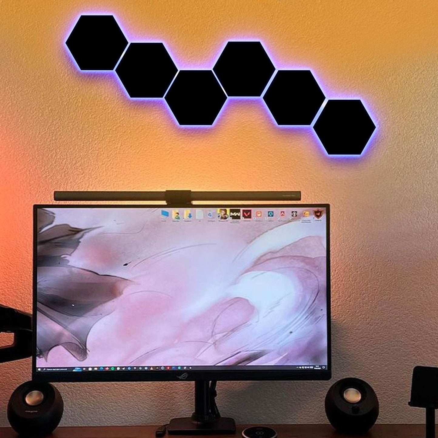 LED HEXAGONE 3D PENAL 16 LIGHTS | GS021 - GloriousGifts.Pk | Pakistan's 1 Office & Home Decoration Brand