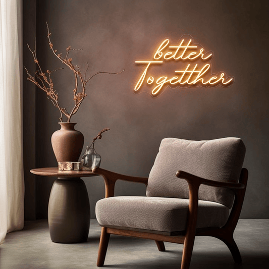 Better Together Neon Sign | GF001 - GloriousGifts.Pk | Pakistan's 1 Office & Home Decoration Brand