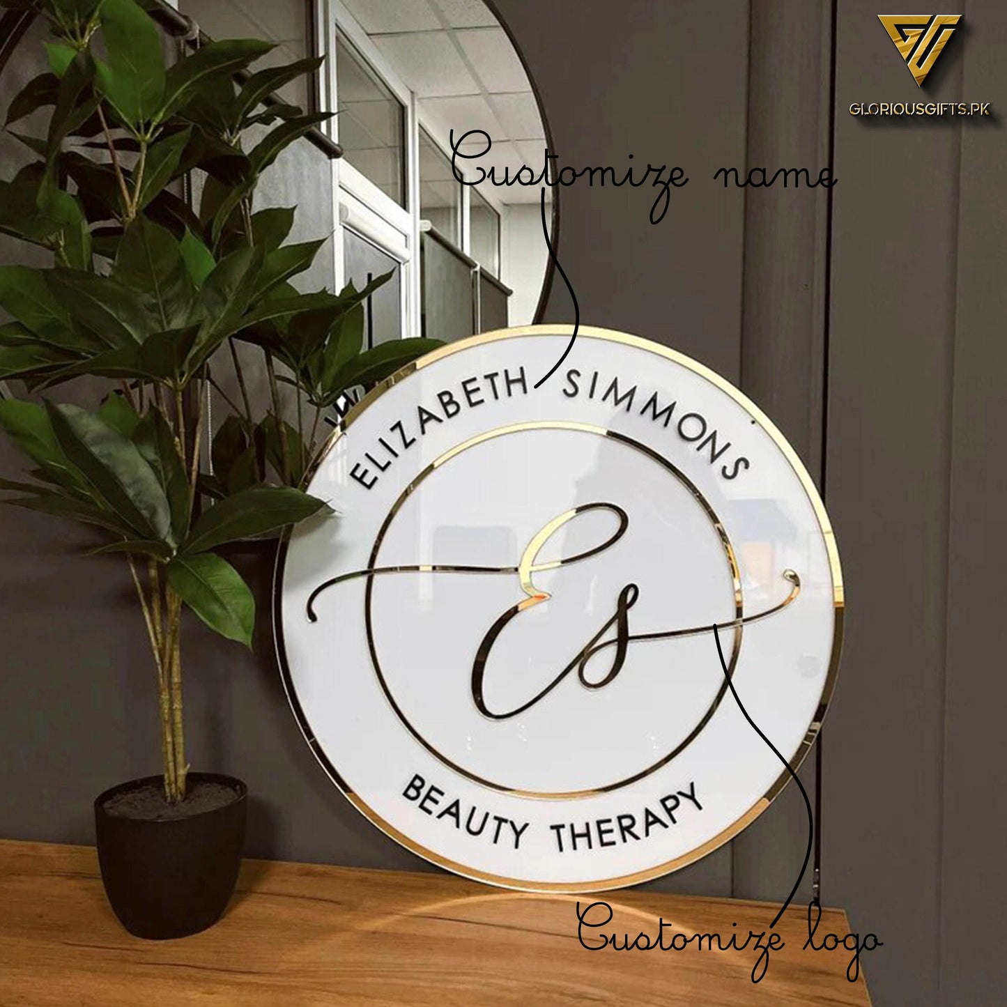 Milky White Beauty Therapy Neon Signage | GS004 - GloriousGifts.Pk | Pakistan's 1 Office & Home Decoration Brand