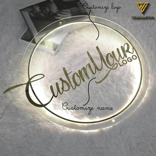Personalized Logo Sign Studio Shop Office | GS008 - GloriousGifts.Pk | Pakistan's 1 Office & Home Decoration Brand