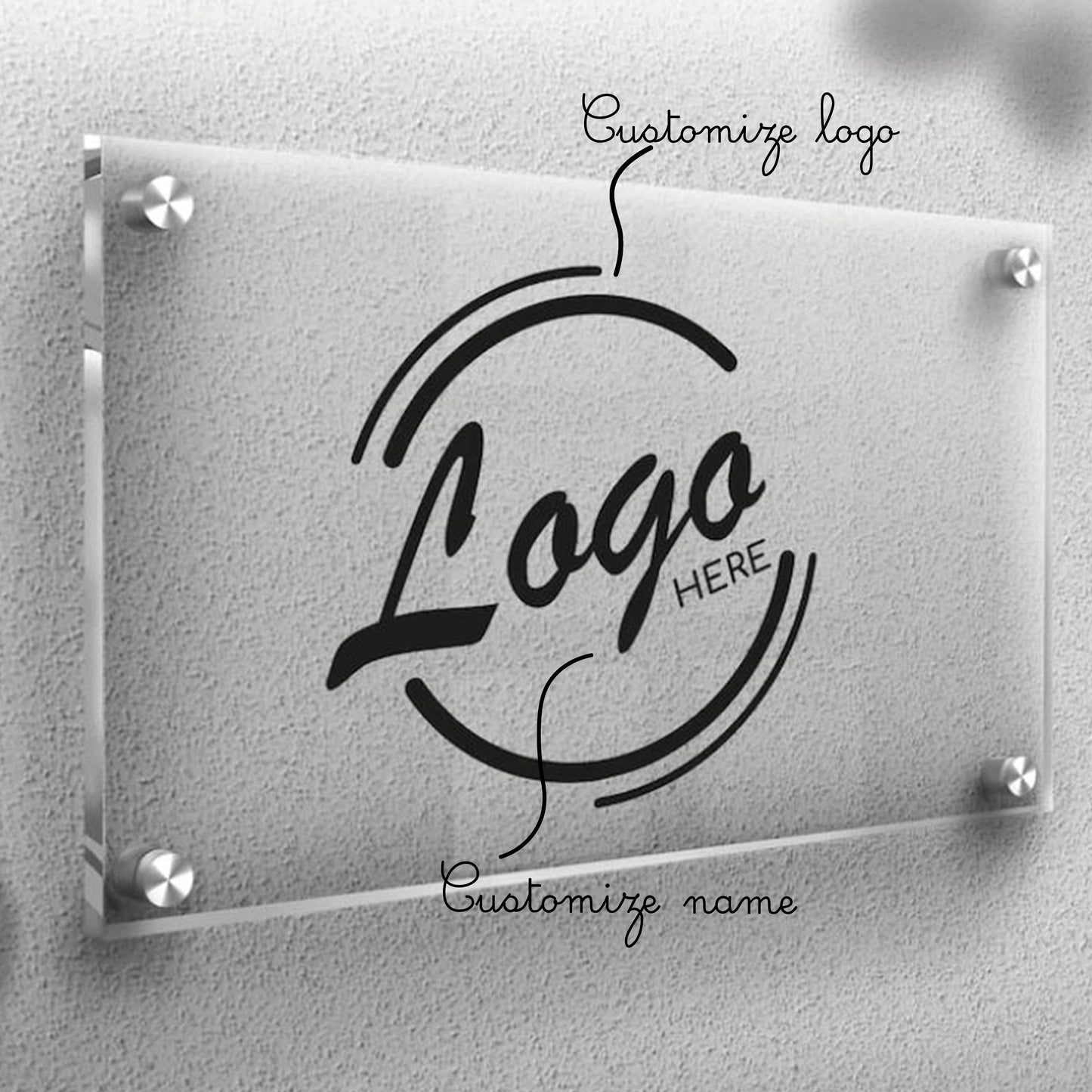 Custom Clear Acrylic Sign | GS011 - GloriousGifts.Pk | Pakistan's 1 Office & Home Decoration Brand