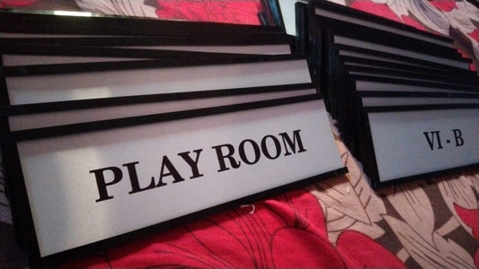 Office Door Name Plate for Acrylic Sliding GD003