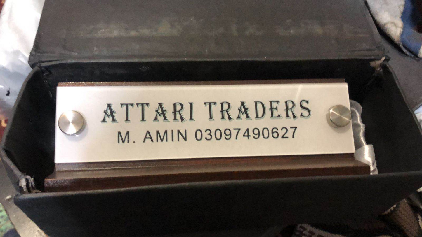 Table Name Plate with Card & Pen Holder | GT010 - GloriousGifts.Pk | Pakistan's 1 Office & Home Decoration Brand