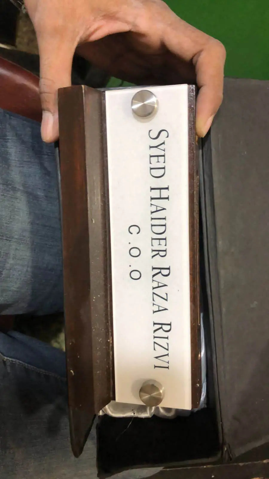 Table Name Plate with Card & Pen Holder | GT010