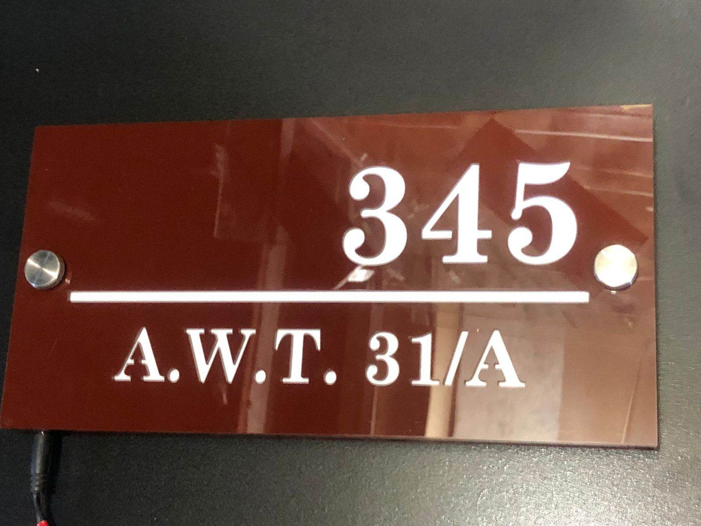 Custom House Plate | GN003 - GloriousGifts.Pk | Pakistan's 1 Office & Home Decoration Brand