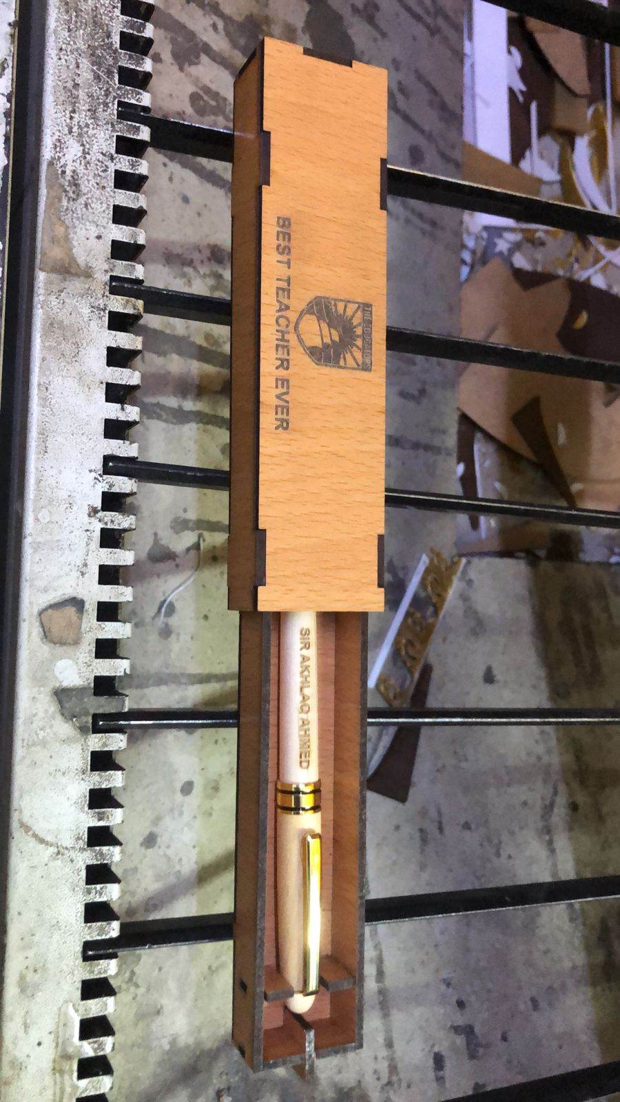 Personalized Engraved Wooden Ballpoint Pens with Box | GP007 - GloriousGifts.Pk | Pakistan's 1 Office & Home Decoration Brand