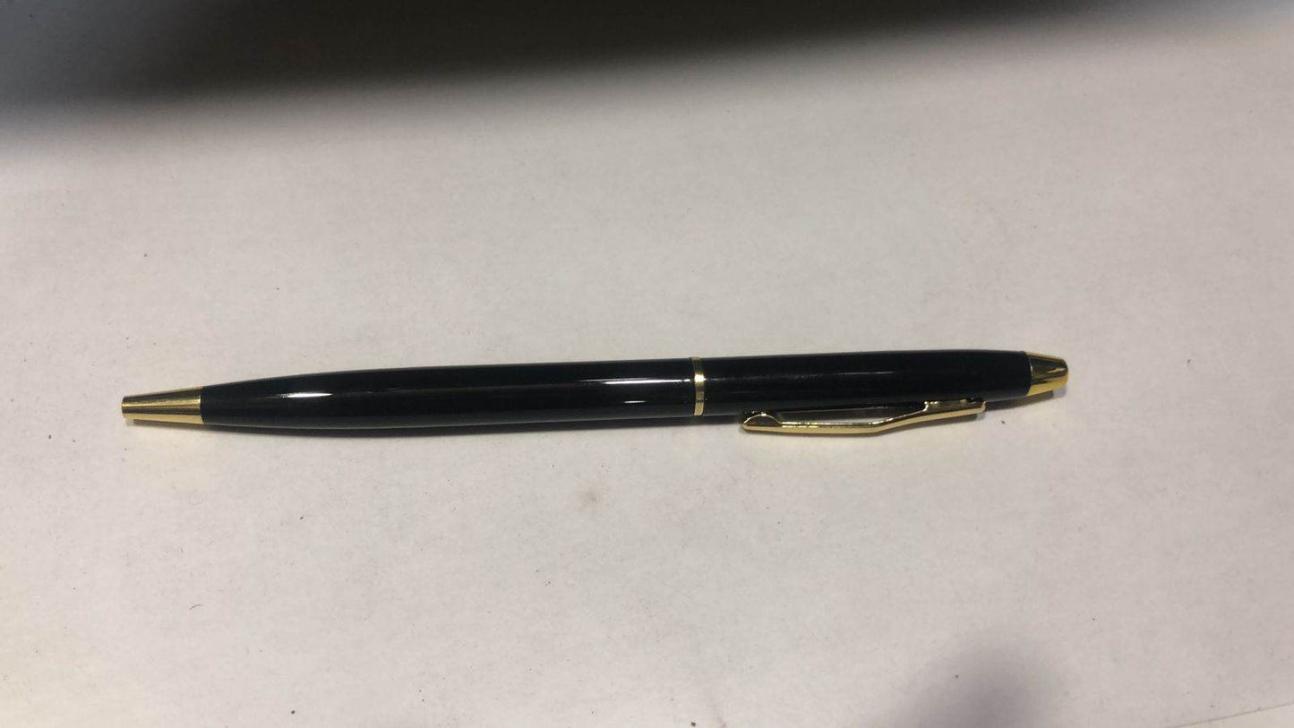 Personalized Shiny Black Metal Pen | GP006 - GloriousGifts.Pk | Pakistan's 1 Office & Home Decoration Brand