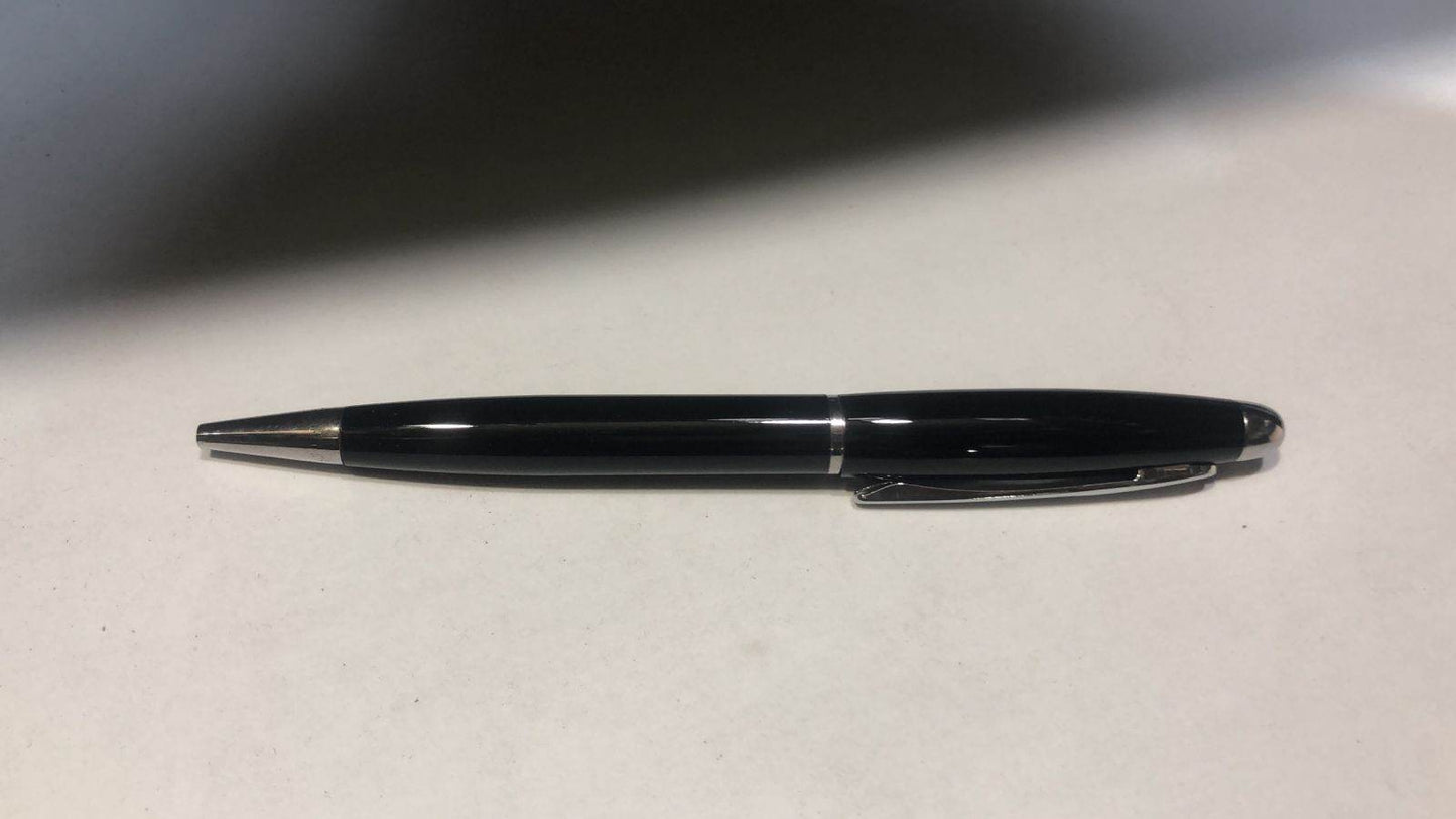 Personalized Shiny Black Metal Pen | GP006 - GloriousGifts.Pk | Pakistan's 1 Office & Home Decoration Brand