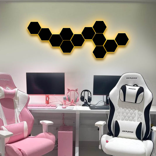 LED HEXAGONE 3D PENAL 16 LIGHTS | GS020 - GloriousGifts.Pk | Pakistan's 1 Office & Home Decoration Brand