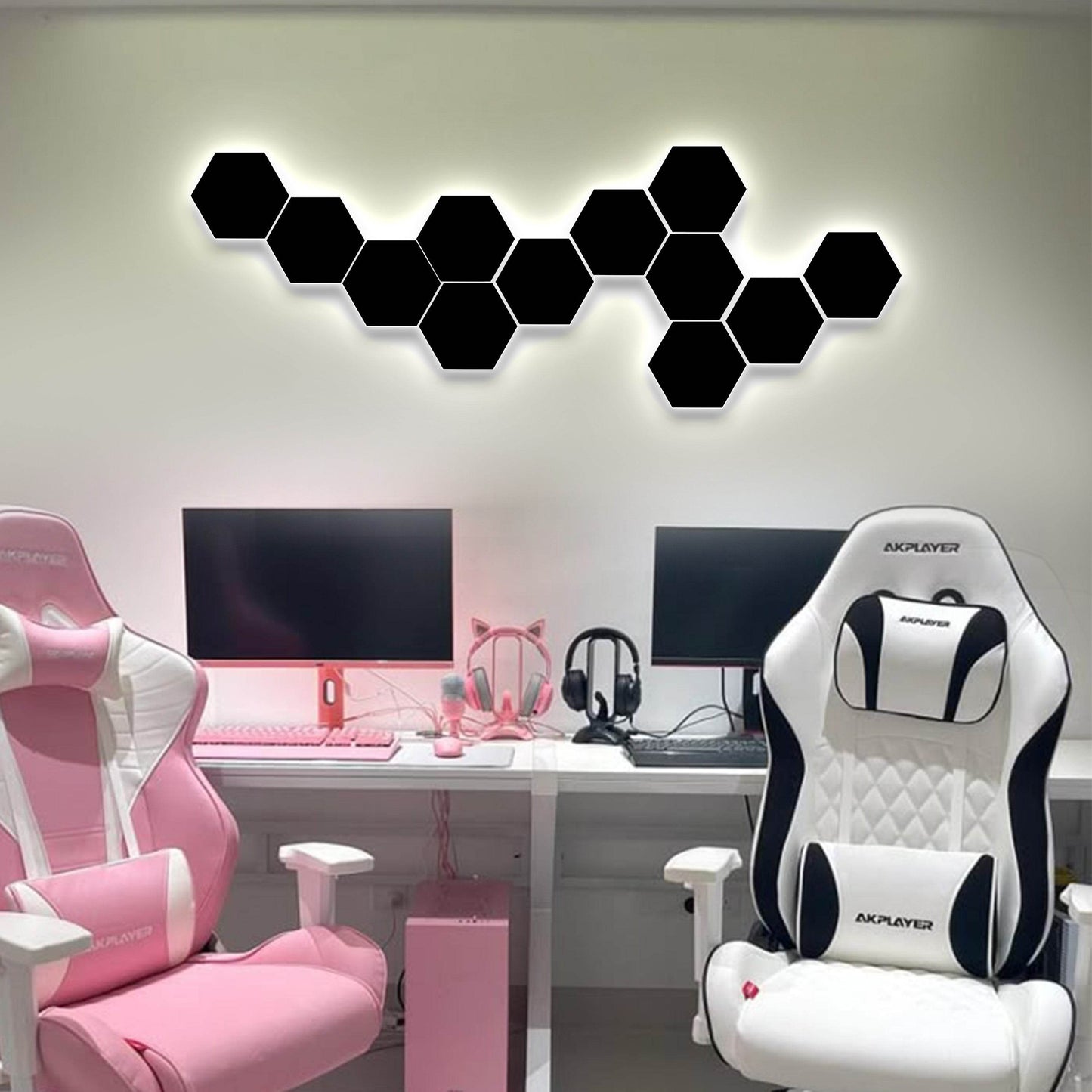 LED HEXAGONE 3D PENAL 16 LIGHTS | GS020 - GloriousGifts.Pk | Pakistan's 1 Office & Home Decoration Brand
