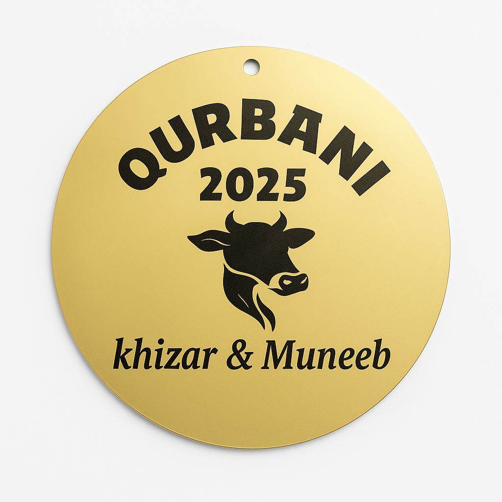 Customize Acrylic Cow Tags | GG012