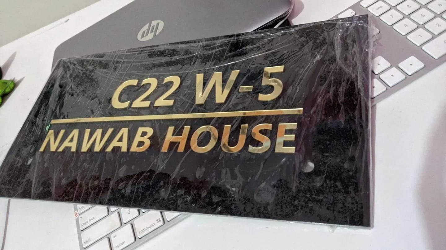 3D Fancy Letter Name Plate | GN001 - GloriousGifts.Pk | Pakistan's 1 Office & Home Decoration Brand