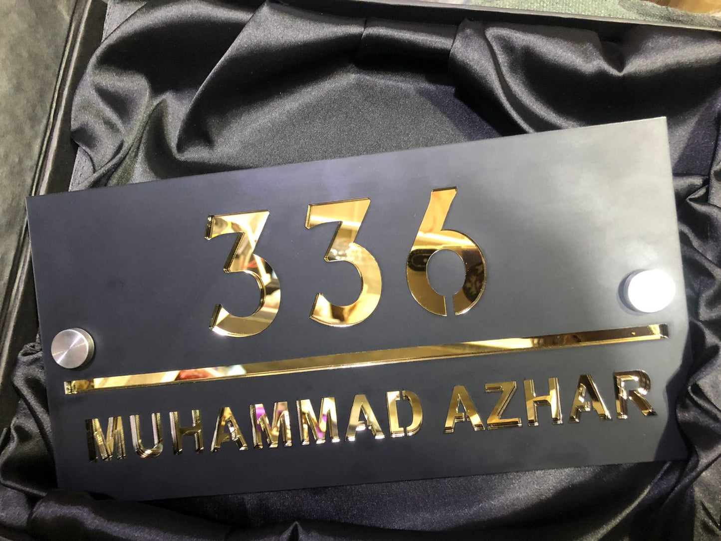 Precision Laser-Cut Name Plate | GN017