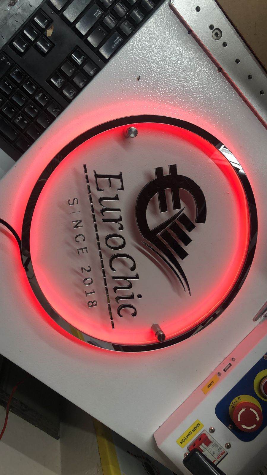Neon Custom Logo, 3D, Custom Shop, Salon Signage | GS005 - GloriousGifts.Pk | Pakistan's 1 Office & Home Decoration Brand