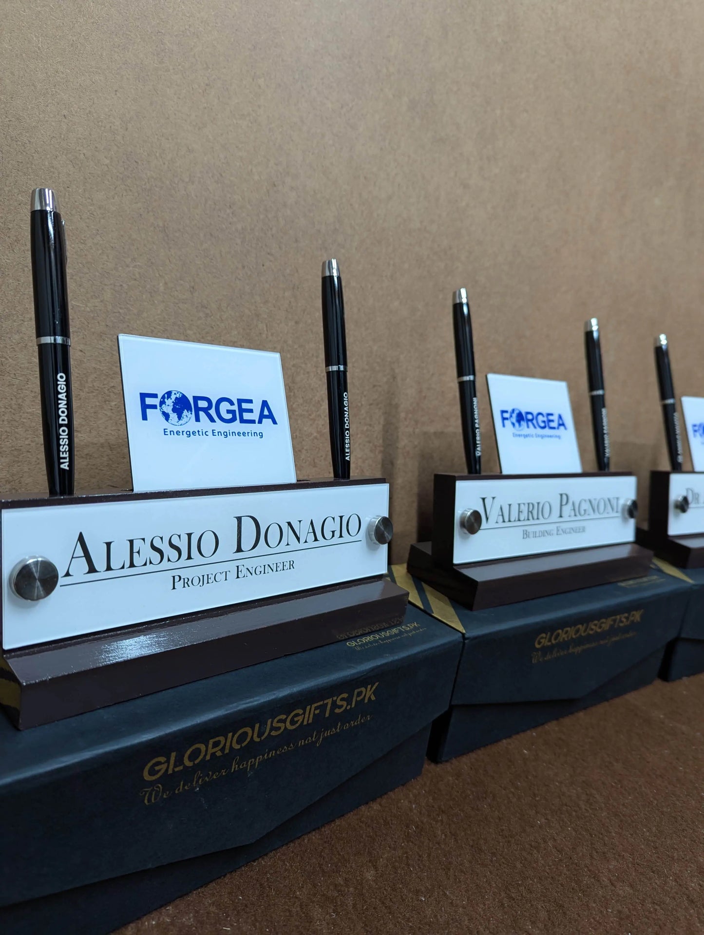 Table Name Plate with Card & Pen Holder | GT010