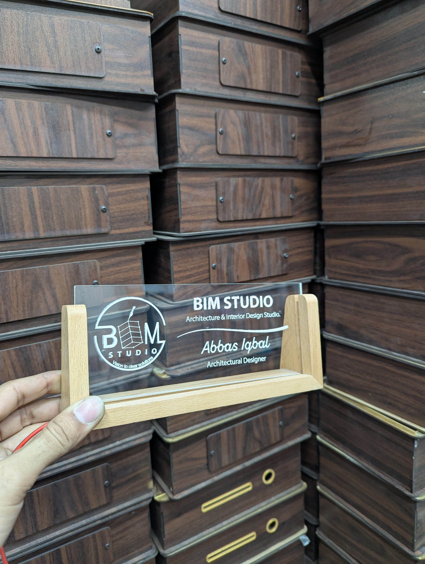 Custom Office Desk Plate with LED Light | GT008 - GloriousGifts.Pk | Pakistan's 1 Office & Home Decoration Brand