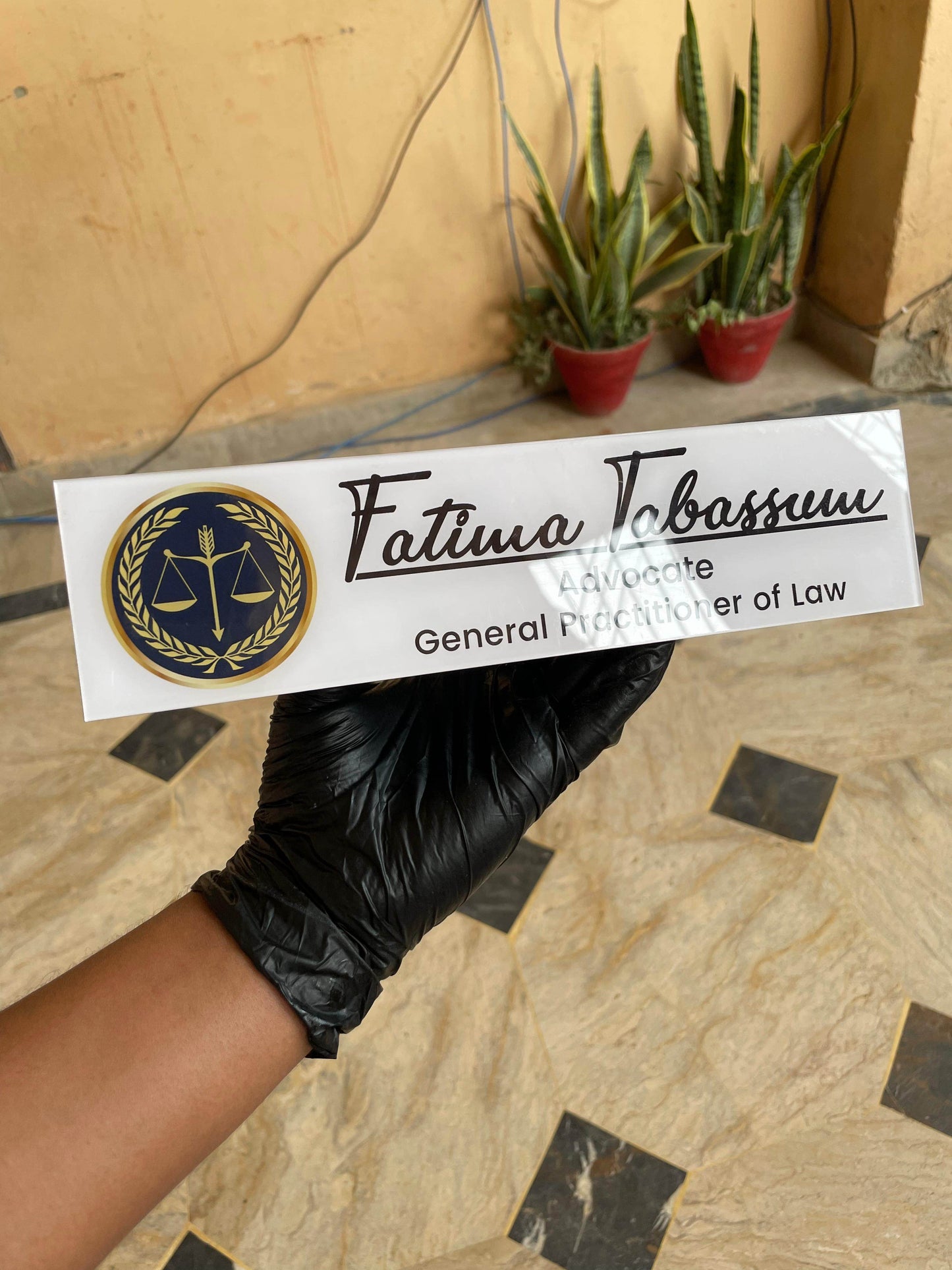 Executive Table Plate | GT013 - GloriousGifts.Pk | Pakistan's 1 Office & Home Decoration Brand