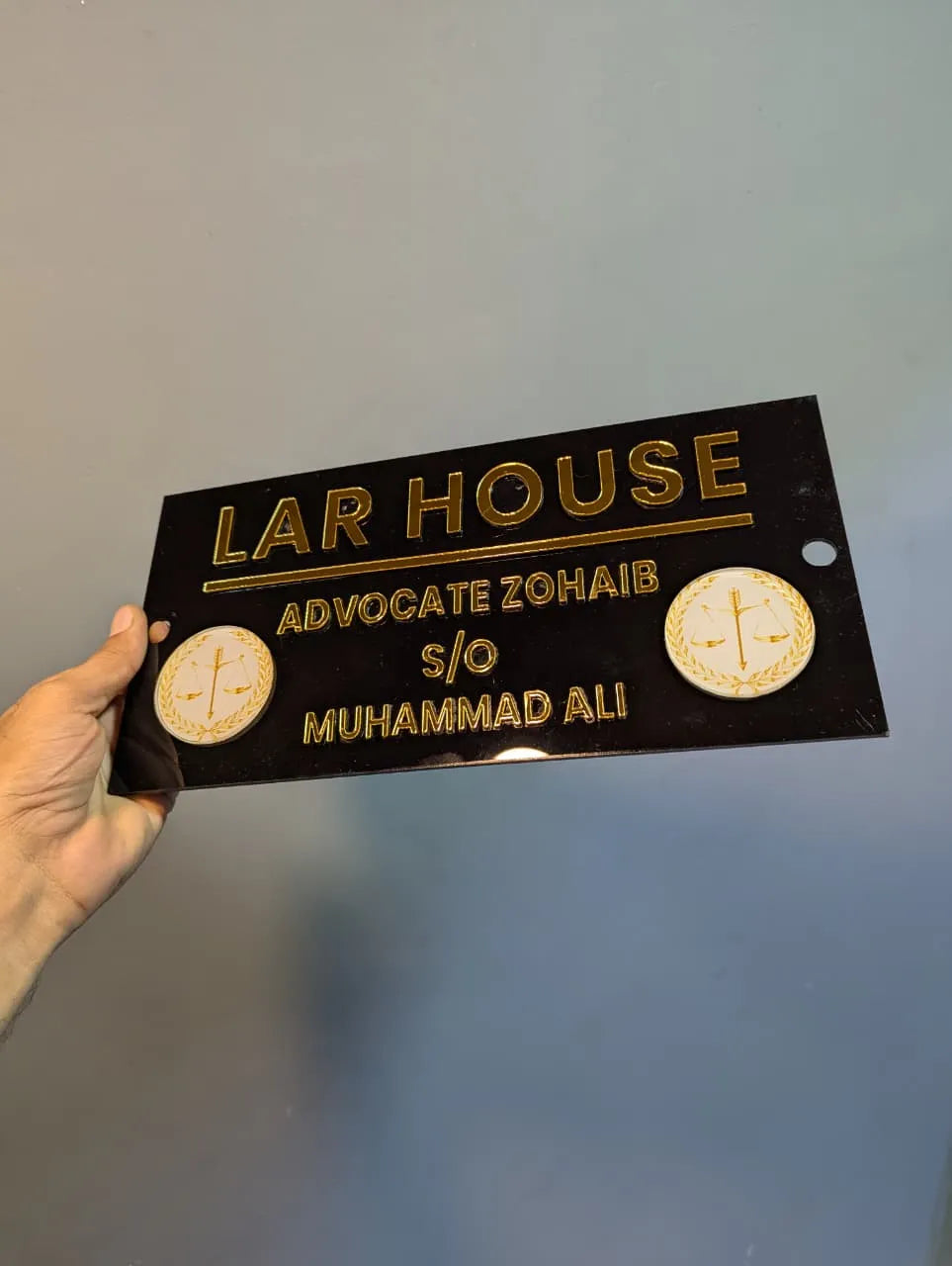 Modern Acrylic House Plaque | GN004 - GloriousGifts.Pk | Pakistan's 1 Office & Home Decoration Brand