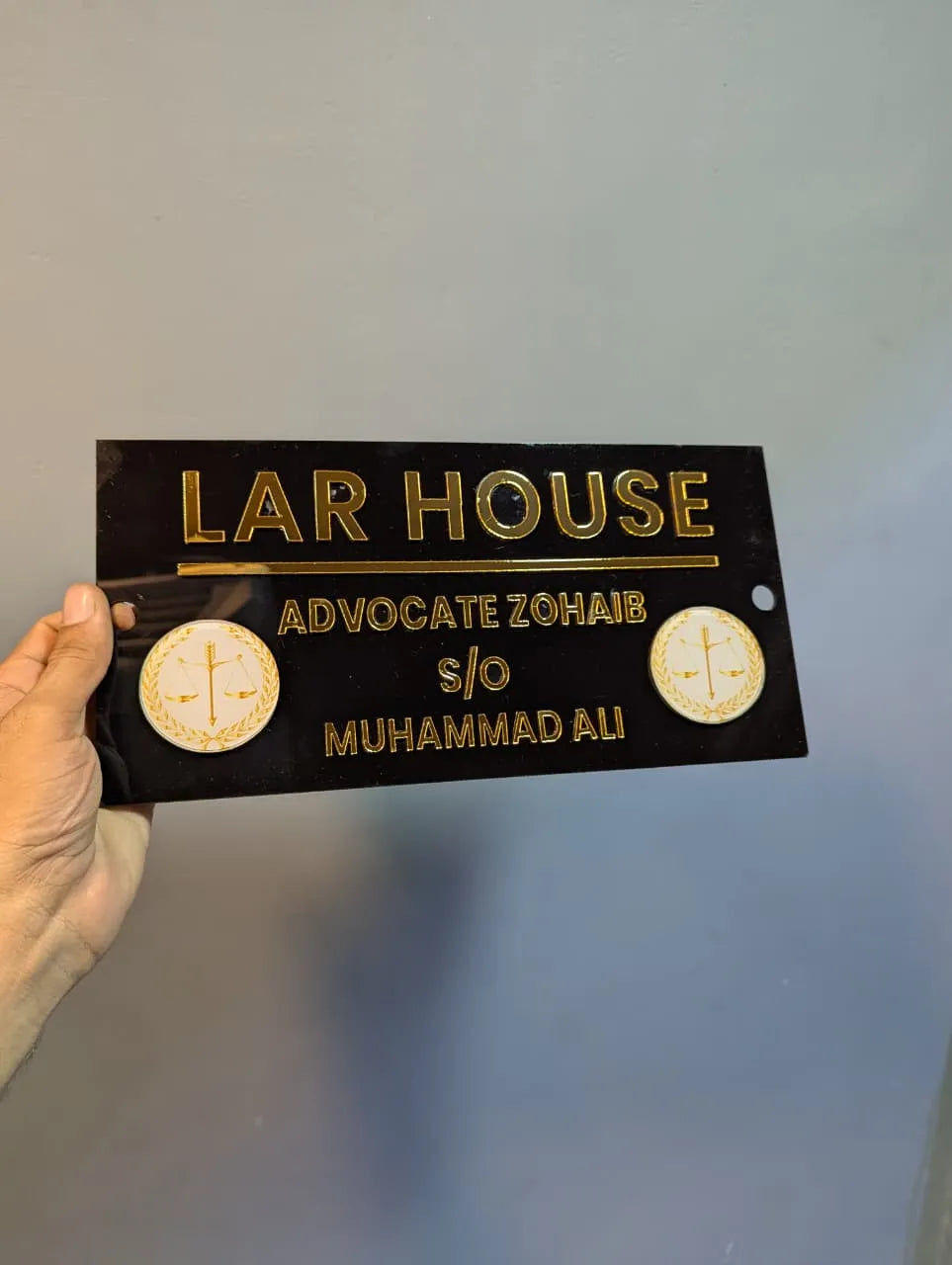Modern Acrylic House Plaque | GN004 - GloriousGifts.Pk | Pakistan's 1 Office & Home Decoration Brand