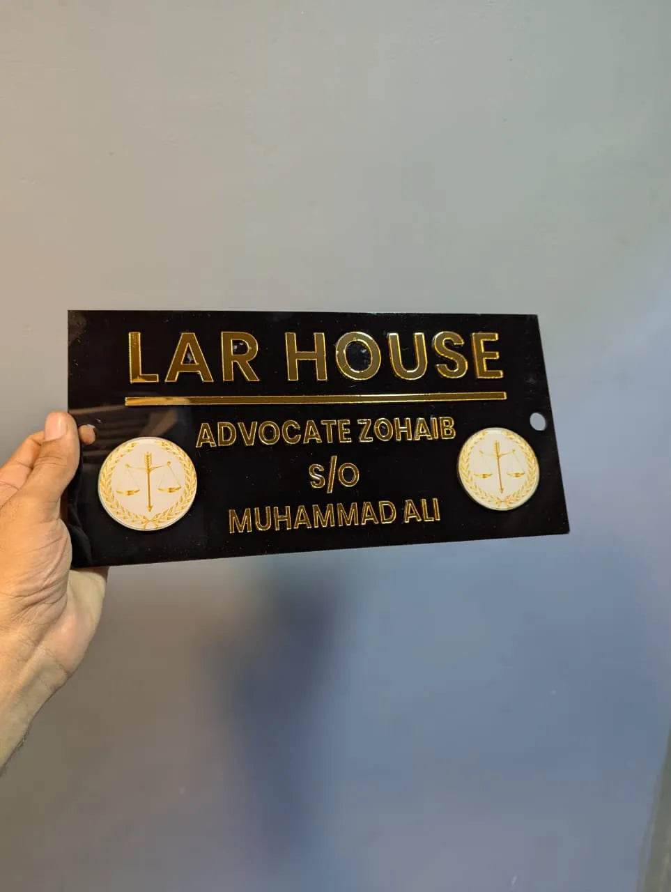 Modern Acrylic House Plaque | GN004 - GloriousGifts.Pk | Pakistan's 1 Office & Home Decoration Brand