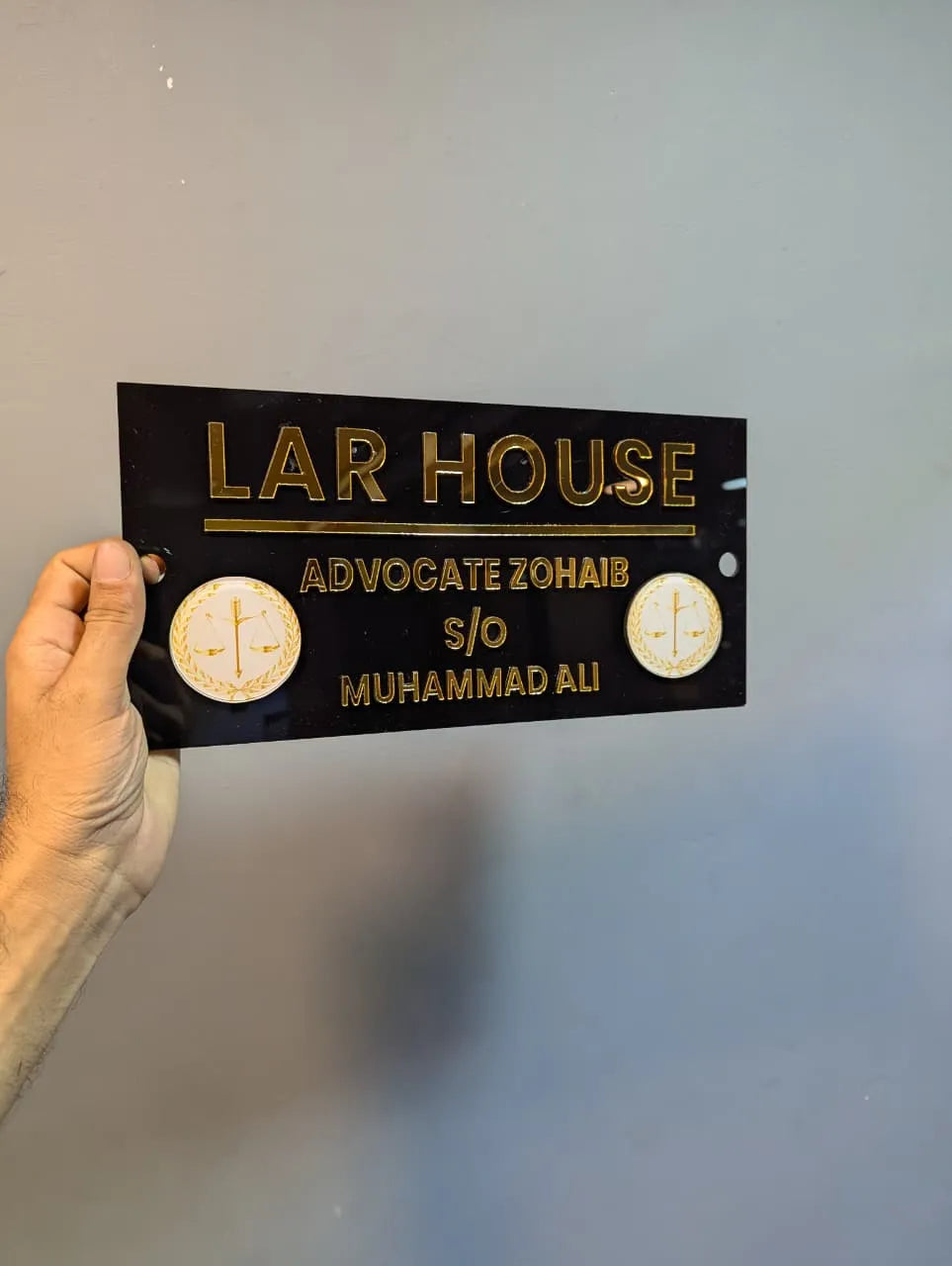 Modern Acrylic House Plaque | GN004 - GloriousGifts.Pk | Pakistan's 1 Office & Home Decoration Brand