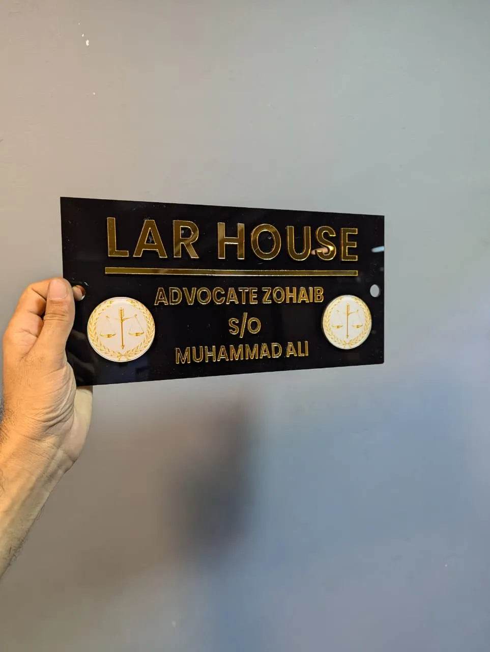 Modern Acrylic House Plaque | GN004 - GloriousGifts.Pk | Pakistan's 1 Office & Home Decoration Brand