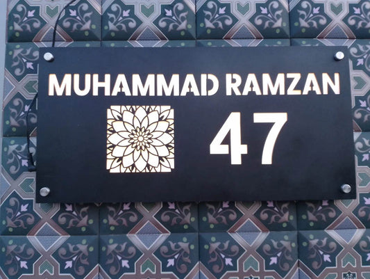 Custom LED House Number Sign | GN020 - GloriousGifts.Pk | Pakistan's 1 Office & Home Decoration Brand