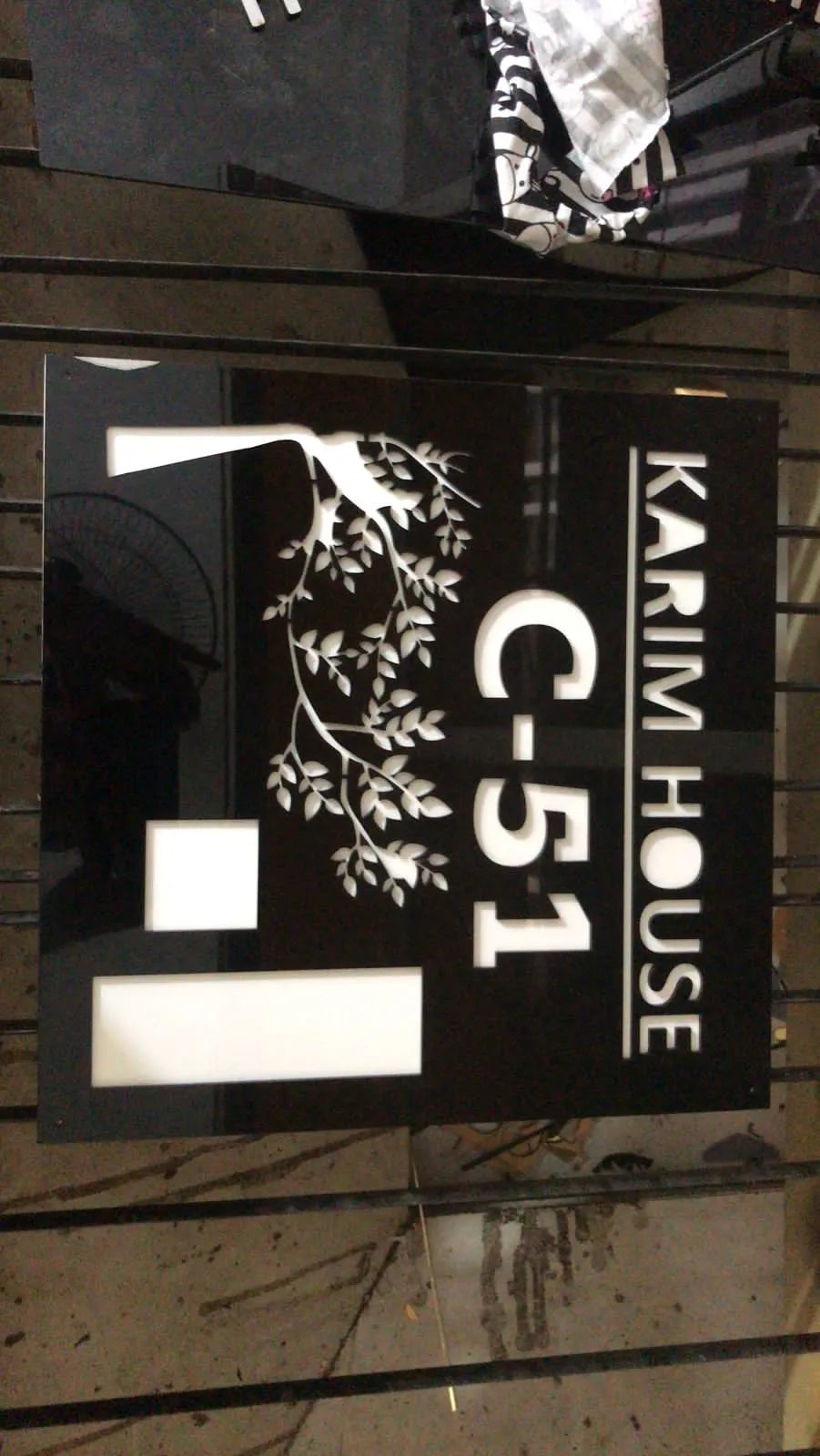 Custom LED House Number Sign | GN020 - GloriousGifts.Pk | Pakistan's 1 Office & Home Decoration Brand