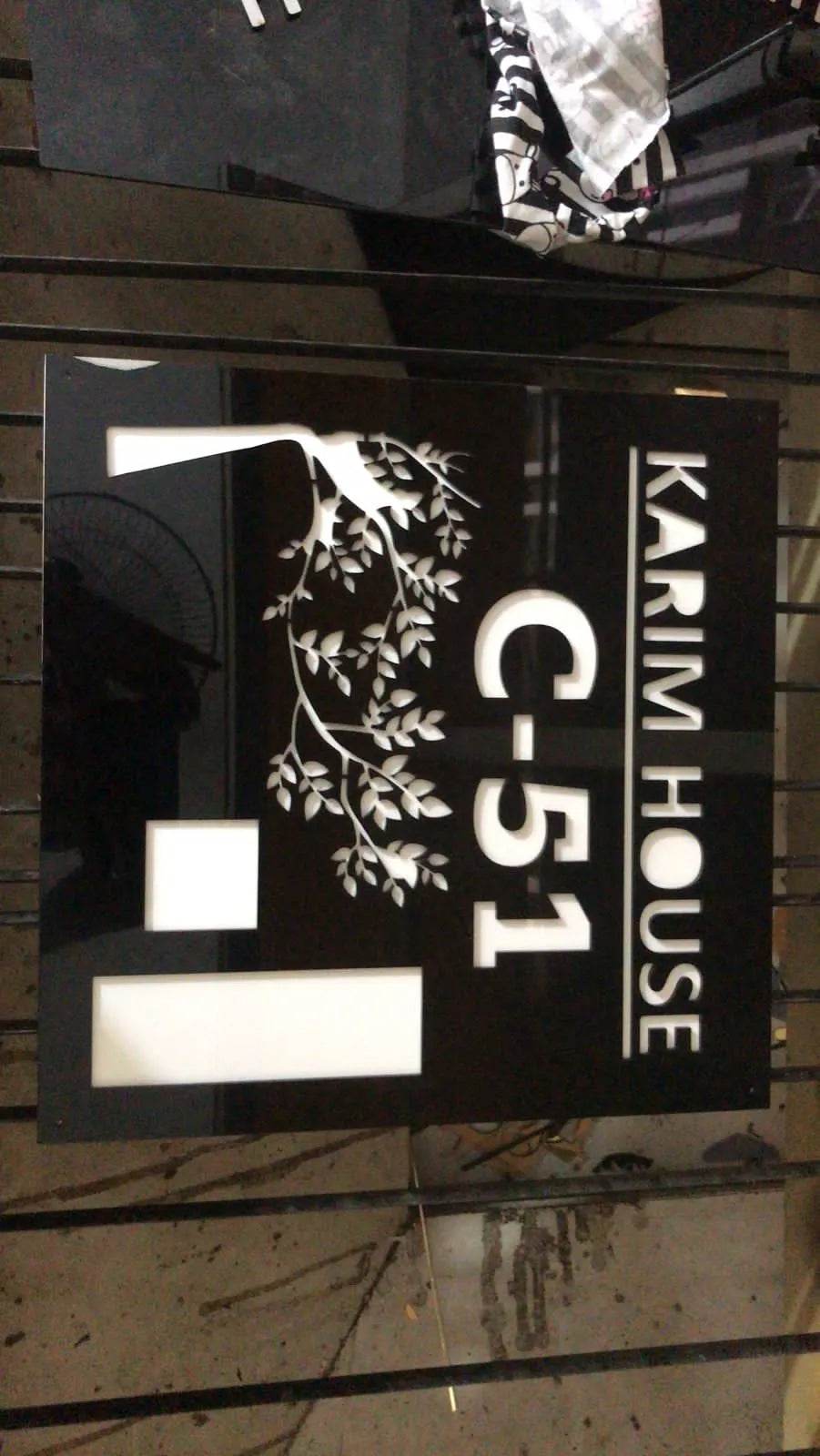 Custom LED Laser Cut Name Plate | GN026 - GloriousGifts.Pk | Pakistan's 1 Office & Home Decoration Brand