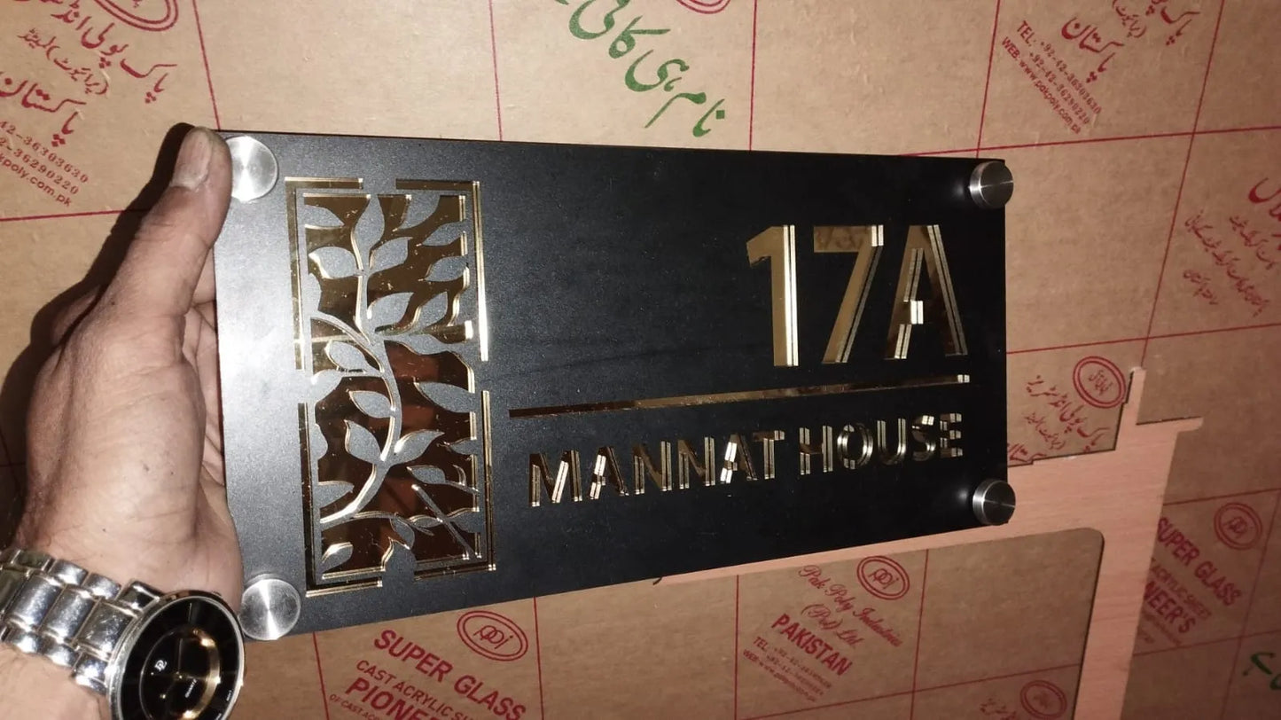 Custom LED House Number Sign | GN020 - GloriousGifts.Pk | Pakistan's 1 Office & Home Decoration Brand
