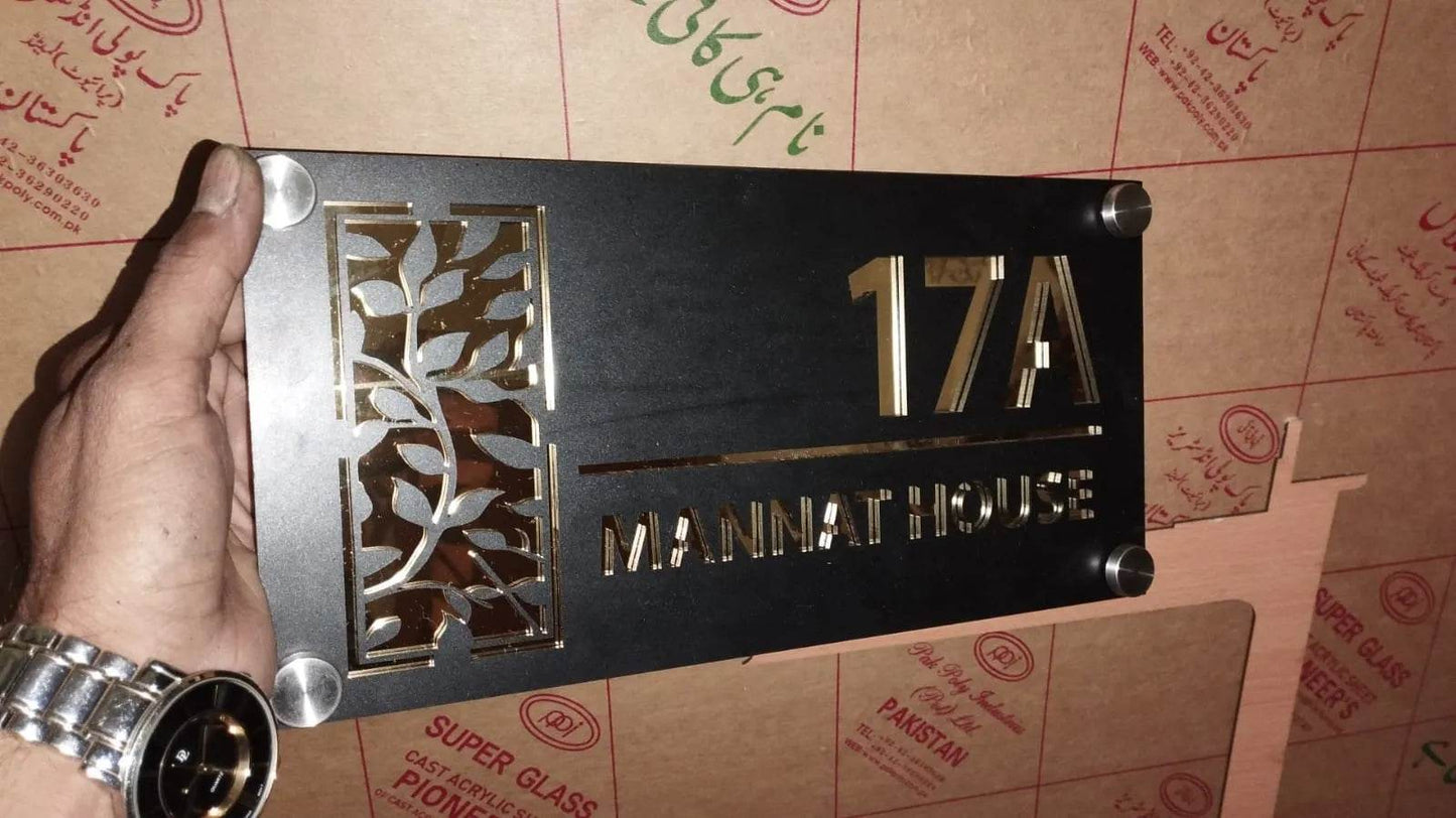 Custom LED House Number Sign | GN020 - GloriousGifts.Pk | Pakistan's 1 Office & Home Decoration Brand