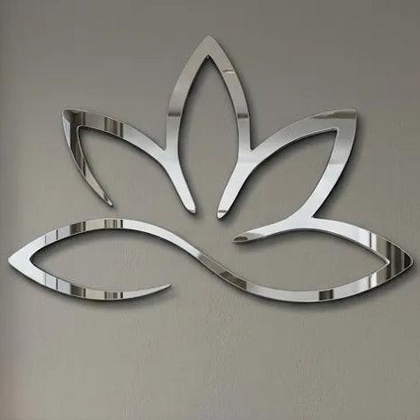 Lotus Flower Mirror Art Laser Cut Wall Décor |GW003
