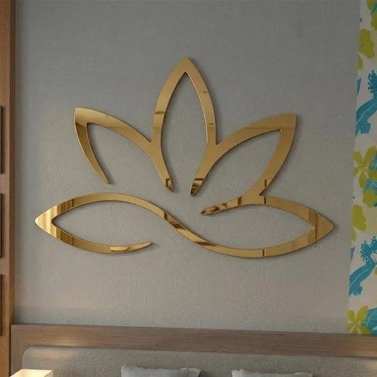Lotus Flower Mirror Art Laser Cut Wall Décor |GW003