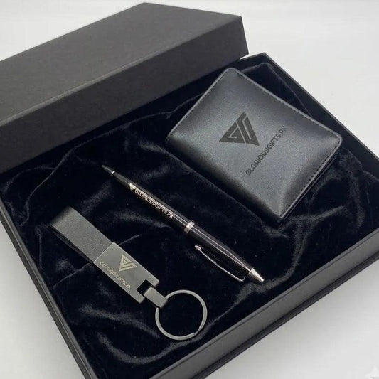 Personalized Leather Wallet & Keychain Set |GD104 - GloriousGifts.Pk | Pakistan's 1 Office & Home Decoration Brand